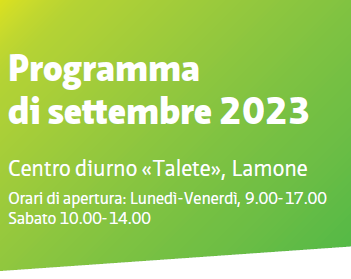 PRO SENECTUTE – programma settembre