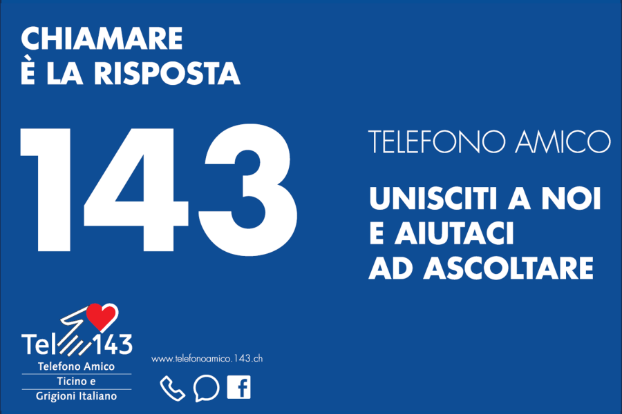 Campagna ricerca volontari Telefono Amico 143