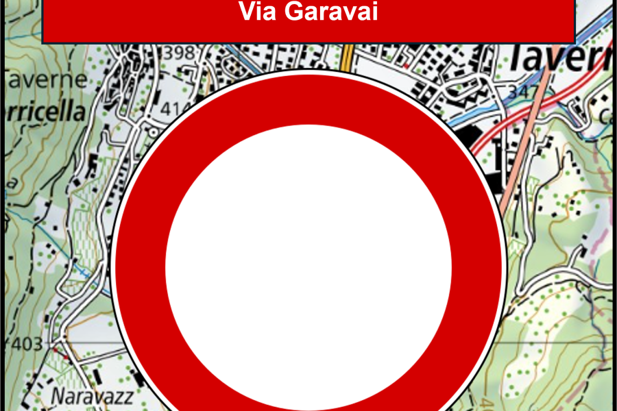 Strada sbarrata – Via Garavai, venerdì 13.06.2025