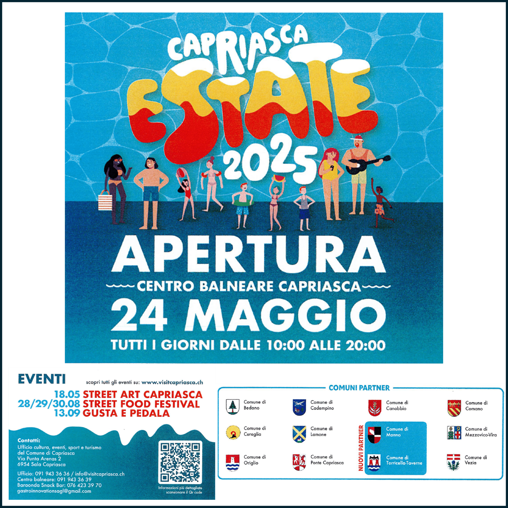 Comune partner presso L’Arena sportiva di Capriasca – avviso alla popolazione e tariffe