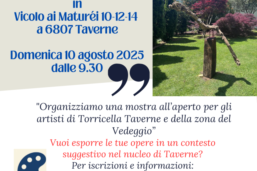 Arte nelle “Corti e giardini del Nucleo” – domenica 10 agosto 2025