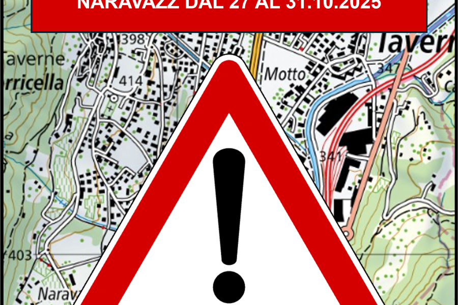 Avviso esercitazione Centro Naravazz dal 27 al 31.10.2025