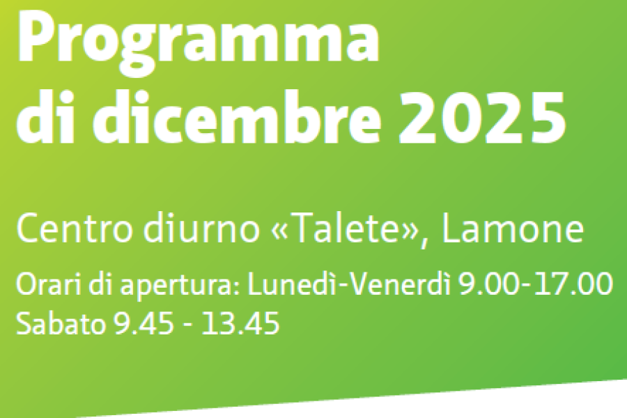 Programma di dicembre + visita mercatino di natale di Lecco