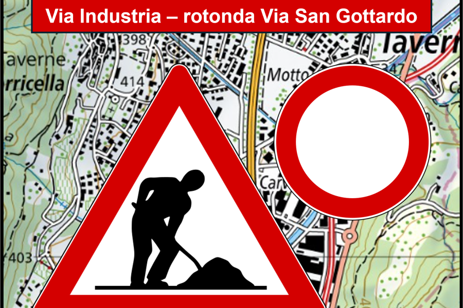 Opere di pavimentazione nel Comune di Taverne Torricella – Pavimentazione alla rotonda in zona “Migros”