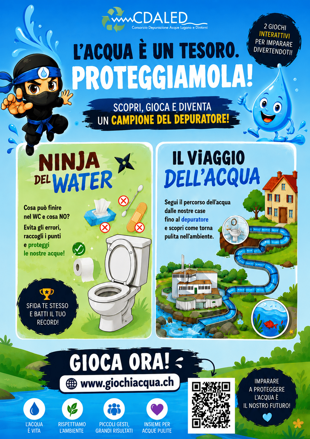 CDALED – Nuovi giochi educativi online dedicati all’acqua e alla tutela dell’ambiente